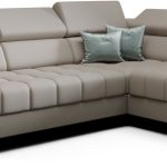 Γωνιακός καναπές Calyra Mini Lthr-Γκρεζ-Δεξιά