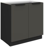 Επιδαπέδιο ντουλάπι Arianna 80 D 2F BB-Γκρι