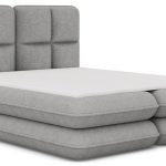 Επενδυμένο κρεβάτι Tario-Γκρι-160 x 200