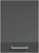 Κρεμαστό ντουλάπι Jeden 40-Γκρι Γυαλιστερό - Λευκό - Image 2