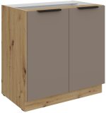 Επιδαπέδιο ντουλάπι Arianna 80 D 2F BB-Γκρέζ