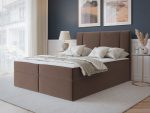 Επενδυμένο Κρεβάτι Michelle-140 x 200-Καφέ - Image 2
