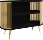 Κονσόλα Roenni III-Μαύρο - Χρυσό