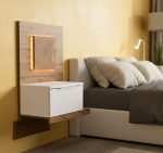 Κομοδίνο Ludost κρεμαστό-Φυσικό - Λευκό-Δεξιά - Image 2