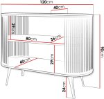 Κονσόλα Roenni-Καφέ - Μαύρο - Image 3