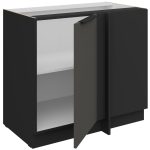 Επιδαπέδιο ντουλάπι Arianna 105 ND 1F BB-Γκρι - Image 2