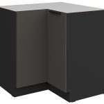 Επιδαπέδιο ντουλάπι γωνιακό Arianna 90x90 DN 2F BB-Γκρι