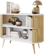 Κονσόλα Roenni III-Λευκό - Χρυσό - Image 4