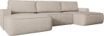 Γωνιακός καναπές Mono U-Μπεζ