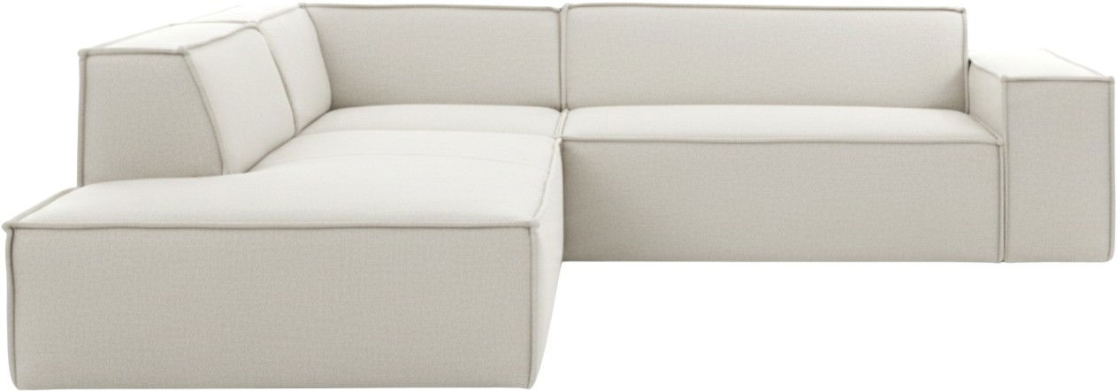 Ανώνυμο σχέδιο - 1 Γωνιακός καναπές Fubu S-Εκρού-Αριστερή - Image 1