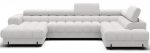 Γωνιακός Καναπές Rafeno-Λευκό-Δεξιά