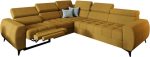 Γωνιακός καναπές Calyra II Relax-Μουσταρδί-Αριστερή