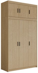 Ντουλάπα Elena 3D Plus-Φυσικό