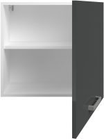 Κρεμαστό ντουλάπι Jeden 60-Γκρι Γυαλιστερό - Λευκό - Image 5