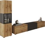 Σύνθεση σαλονιού Berlin I-Φυσικό - Μαύρο - Image 5