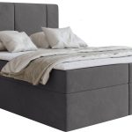 Επενδυμένο Κρεβάτι Michelle-160 x 80-Γκρι Σκούρο