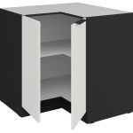 Επιδαπέδιο ντουλάπι γωνιακό Arianna 90x90 DN 2F BB-Λευκό