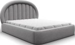 Επενδυμένο κρεβάτι Circle-180 x 200-Γκρι Ανοιχτό