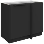 Επιδαπέδιο ντουλάπι Arianna 105 ND 1F BB-Μαύρο