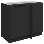 Επιδαπέδιο ντουλάπι Arianna 105 ND 1F BB-Μαύρο