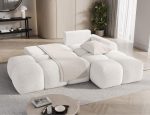 Γωνιακός Καναπές Vitalo-Λευκό-Δεξιά