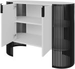 Μπουφές Fikoli-Λευκό - Μαύρο - Image 4