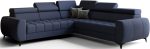 Γωνιακός καναπές Calyra Max Lthr-Μπλε Σκούρο-Δεξιά