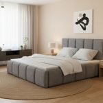 Κρεβάτι Edvi-140 x 200-Gkri Anoixto-Χωρίς μηχανισμό ανύψωσης