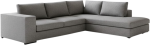 Γωνιακός καναπές Carla-Αριστερή-280φ 220β-Γκρι Anoixto