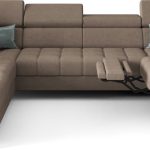 Γωνιακός καναπές Calyra Max I Relax-Καφέ Ανοιχτό-Αριστερή