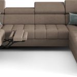 Γωνιακός καναπές Calyra Max I Relax-Καφέ Ανοιχτό-Δεξιά