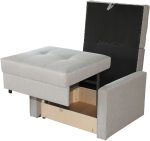 Πολυθρόνα κρεβάτι Viva lux I-Γκρι Ανοιχτό - Image 5