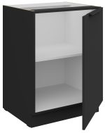 Επιδαπέδιο ντουλάπι Arianna 60 D 1F BB-Μαύρο - Image 2