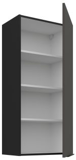 Κρεμαστό ντουλάπι Arianna 50 G 108 1F-Γκρι - Image 2