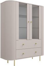 Βιτρίνα Ovelia 2D-Μπεζ