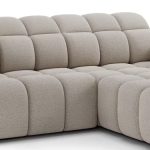 Γωνιακός καναπές Comfora-Κρεμ-Δεξιά