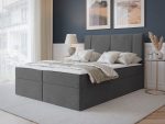 Επενδυμένο Κρεβάτι Michelle-160 x 80-Γκρι Σκούρο - Image 2