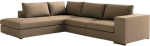 Γωνιακός καναπές Carla-Δεξιά-260φ 200β-Sand