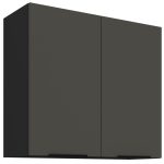 Κρεμαστό ντουλάπι Arianna 80 G 72 2F-Γκρι