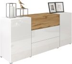 Μπουφές Berlin-Λευκό - Φυσικό