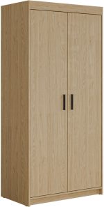 Ντουλάπα δίφυλλη Elena 2D-Φυσικό