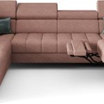 Γωνιακός καναπές Calyra Max I Relax-Σομόν-Αριστερή