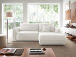 Γωνιακός καναπές Moho-Δεξιά-Λευκό