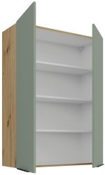 Κρεμαστό ντουλάπι Arianna 80 G 108 2F-Φυστικί - Image 2