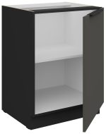 Επιδαπέδιο ντουλάπι Arianna 60 D 1F BB-Γκρι - Image 2