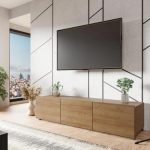 Έπιπλο τηλεόρασης Calabrini-Φυσικό-Μήκος: 150 εκ.