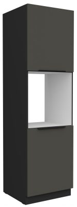 Επιδαπέδιο ντουλάπι Arianna 60 DP 210 2F-Γκρι