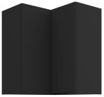 Κρεμαστό ντουλάπι γωνιακό Arianna 60x60 GN 72 2F-Μαύρο