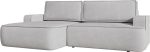 Γωνιακός καναπές Mono-Γκρι Ανοιχτό-Αριστερή