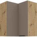 Κρεμαστό ντουλάπι γωνιακό Arianna 60x60 GN 72 2F-Γκρέζ